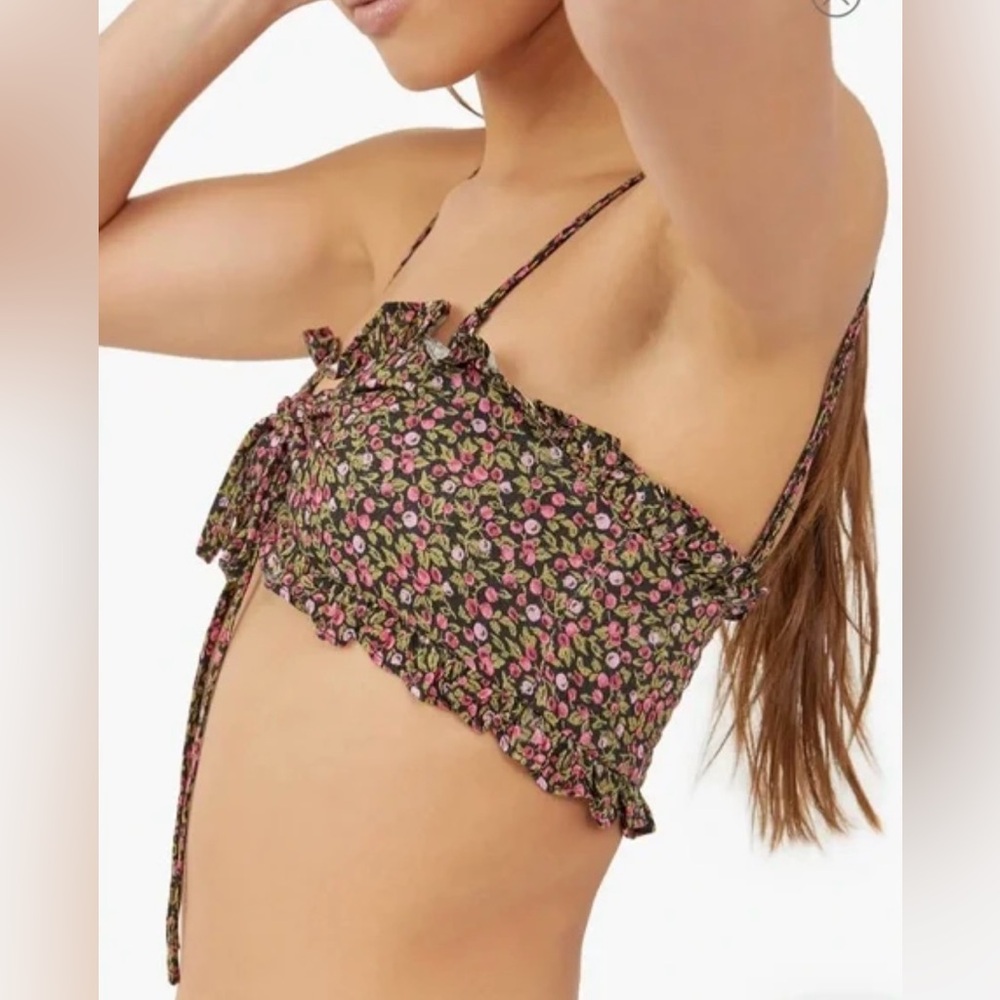 *230.  Free People Picnic Ruffle Bandeau Top - Picture 2 of 12